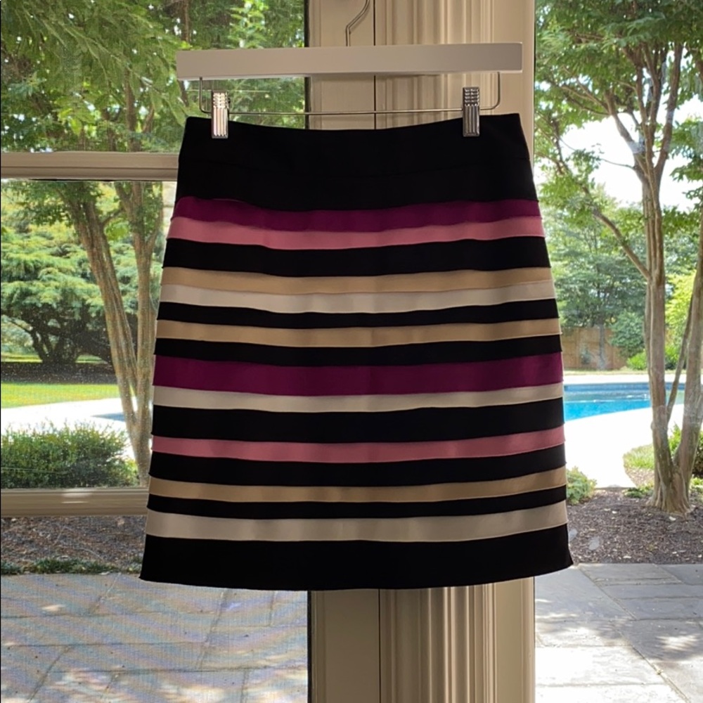 White House Black Market striped skirt